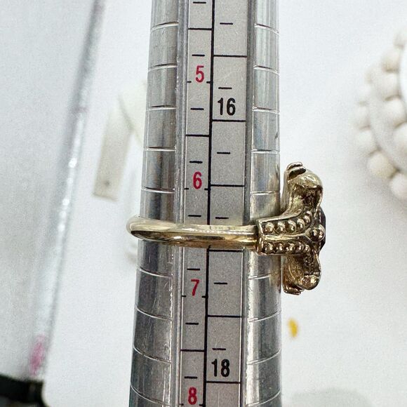 Vtg Avon Queensbury Purple Faux Amethyst Ring Victorian Revival Size 5-6.5 - Picture 14 of 14